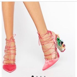 ASOS pink heels